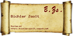 Bichler Zsolt névjegykártya